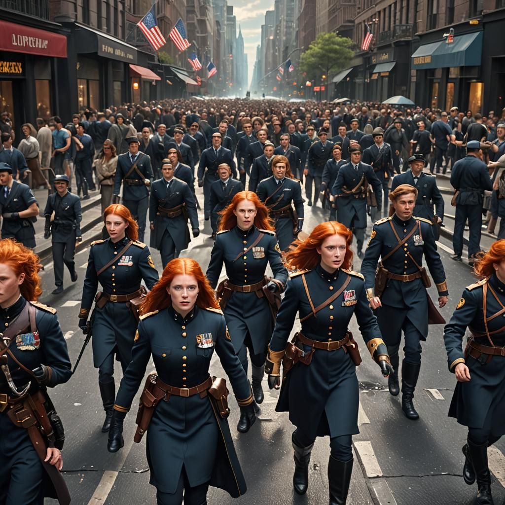 energetic beautiful redheads. big blue eyes, button noses, h...