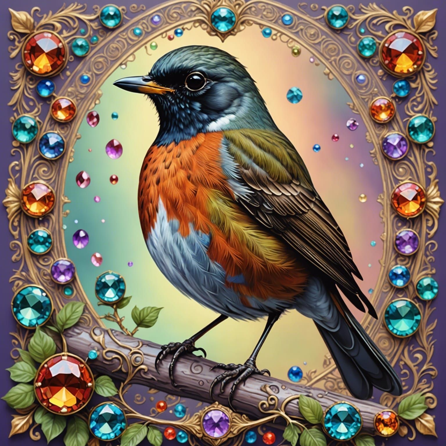 Robin the Red  by @GloryAut