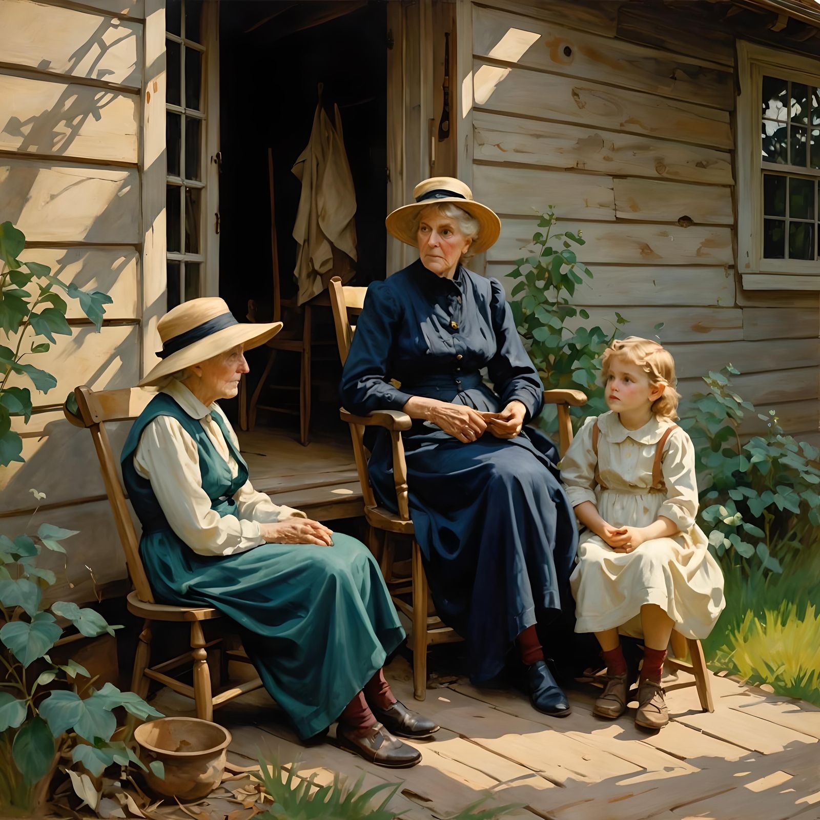 Grand Aunt Tells of Her Youth  by @Sanria