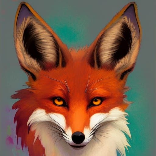 Cute fox. - AI Generated Artwork - NightCafe Creator