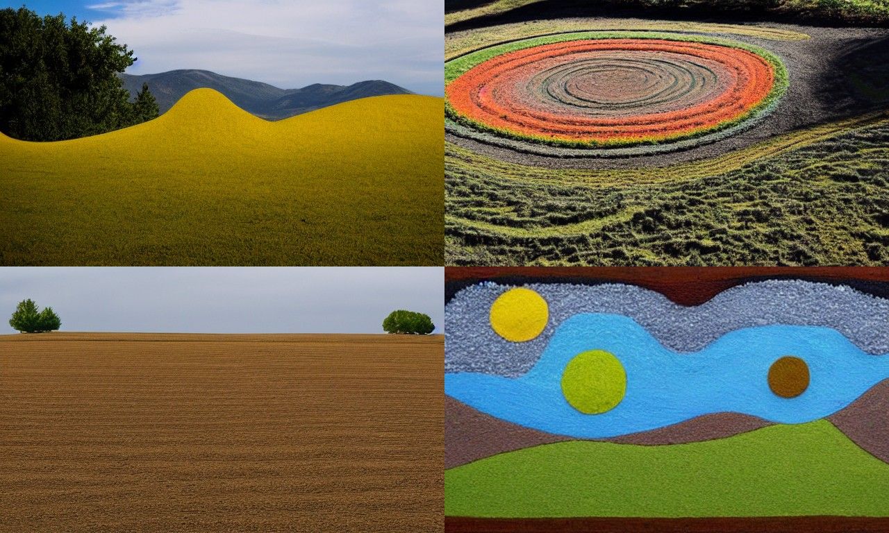 Landscape in the style of Land art