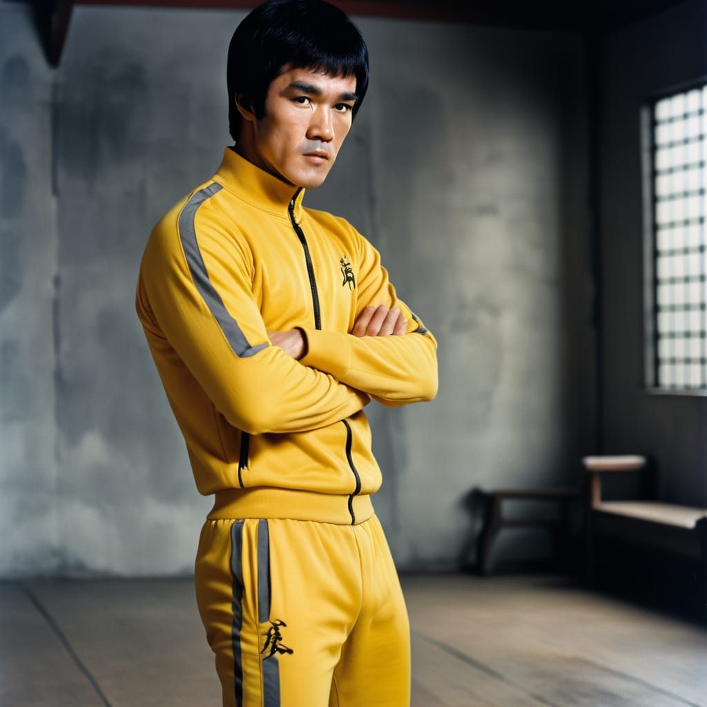 Bruce Lee in the “Game of Death”