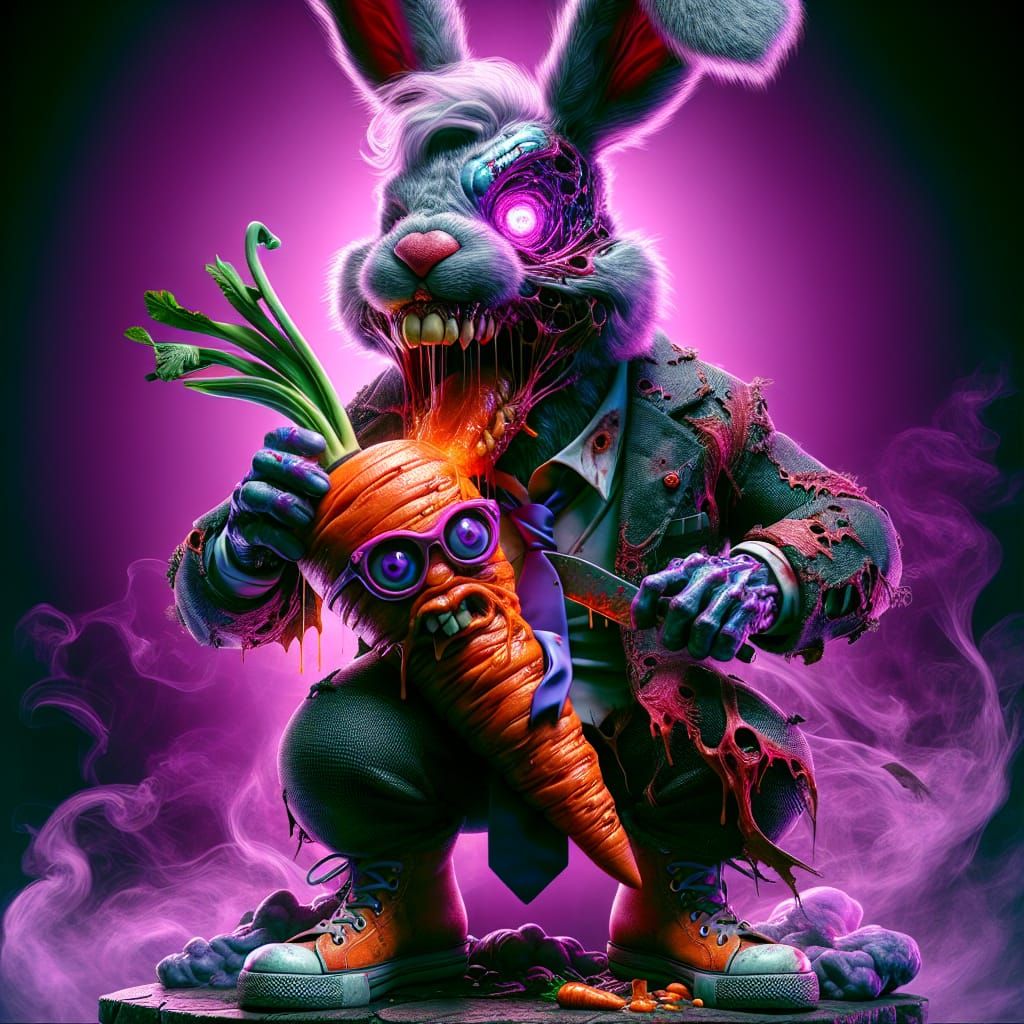 Mutant Wacky Bunny - Ai Generated Artwork - Nightcafe Creator