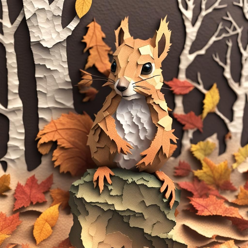 Torn Paper Collage