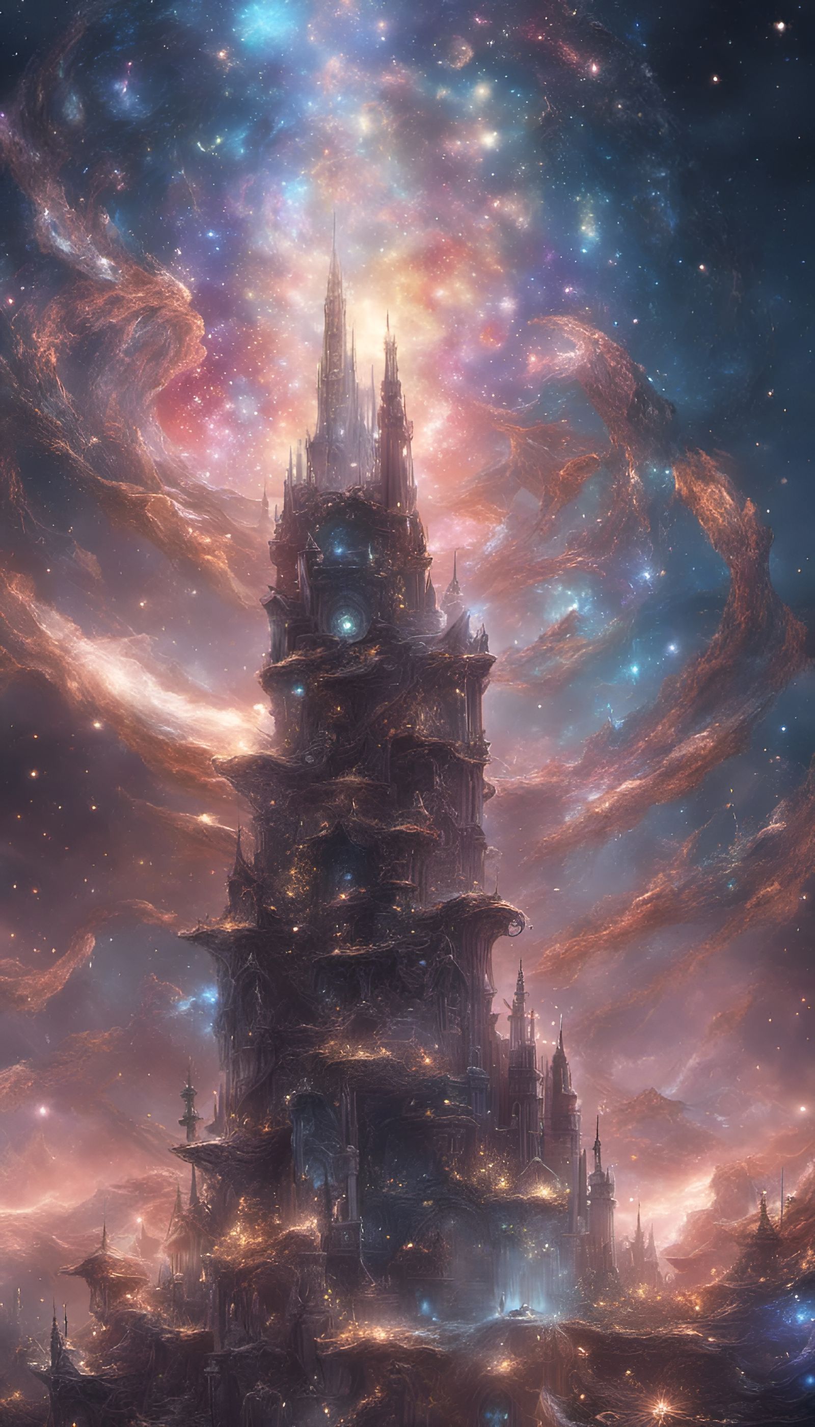 Cosmic stardust tower