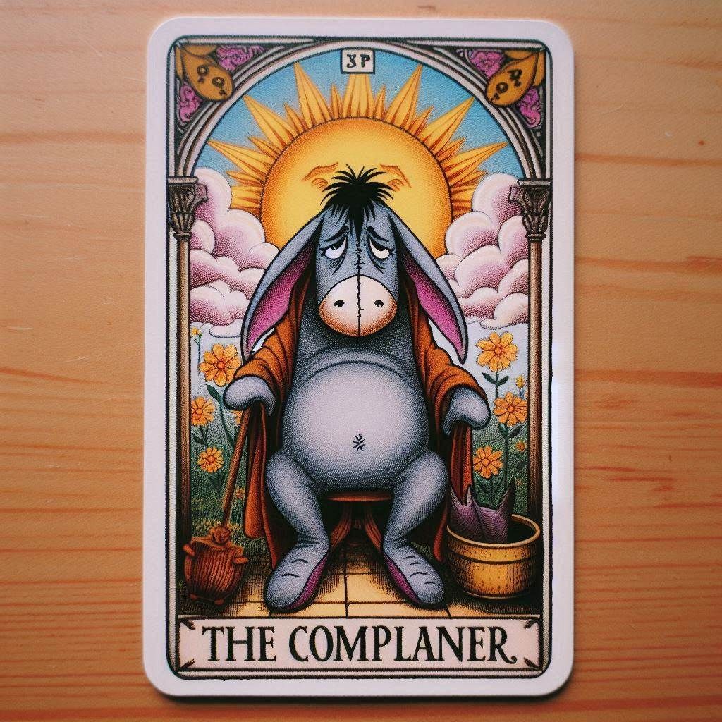 Tarot cards: "The Complaner" (sic)
