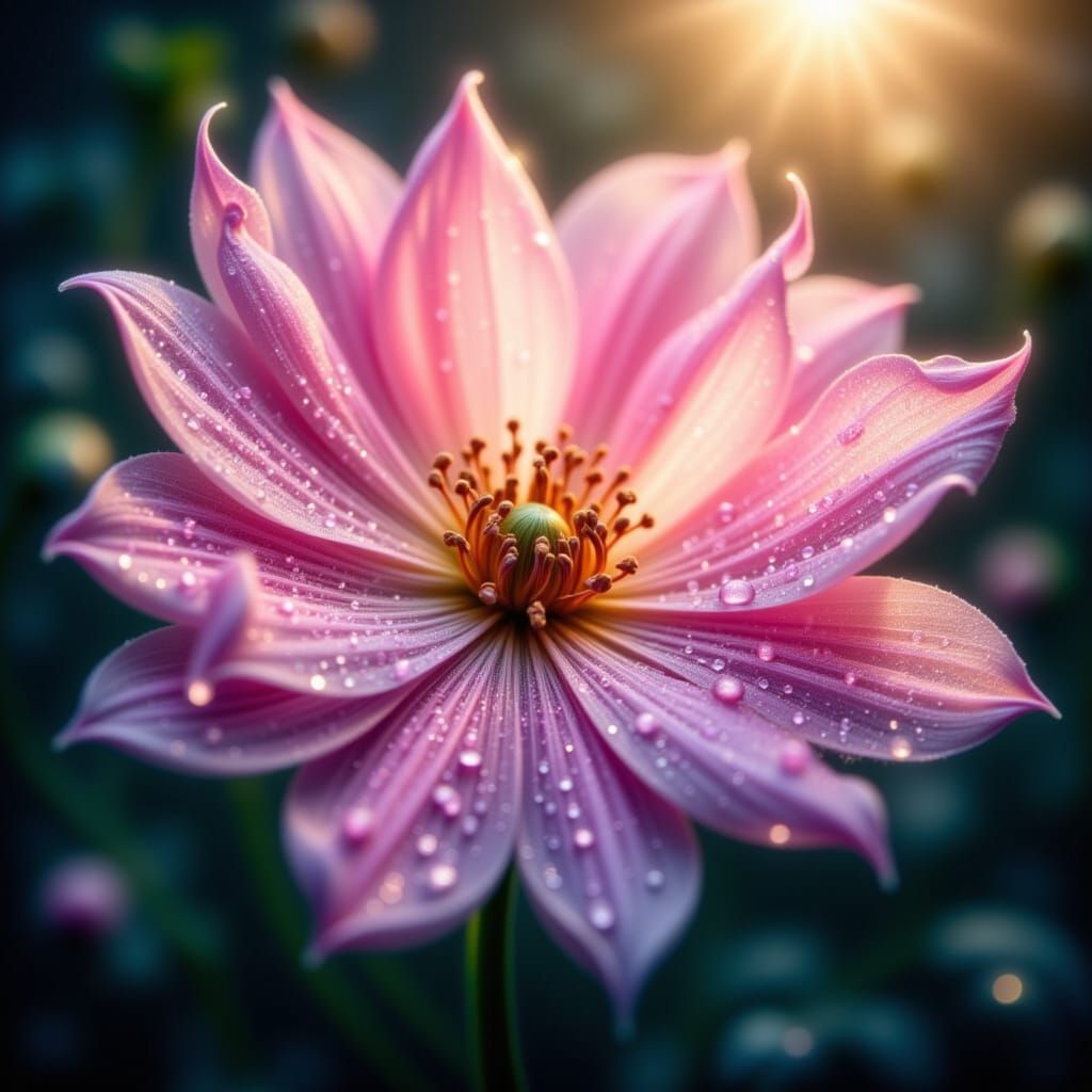 Morning dew flower up close <lora:Morning Dew Flowers:1.0>