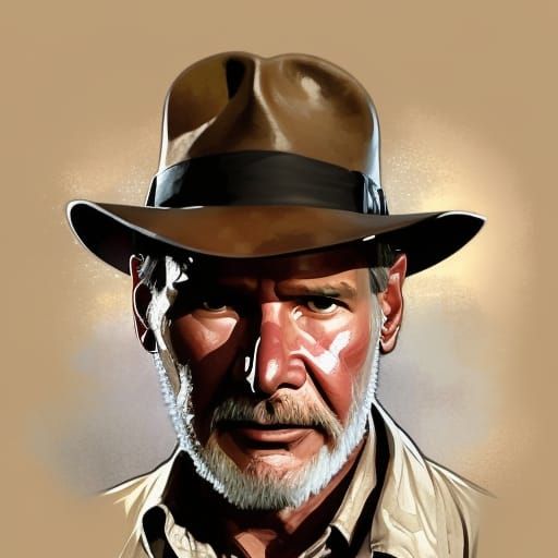 Harrison Ford as Indiana Jones from Indiana Jones radiers of...