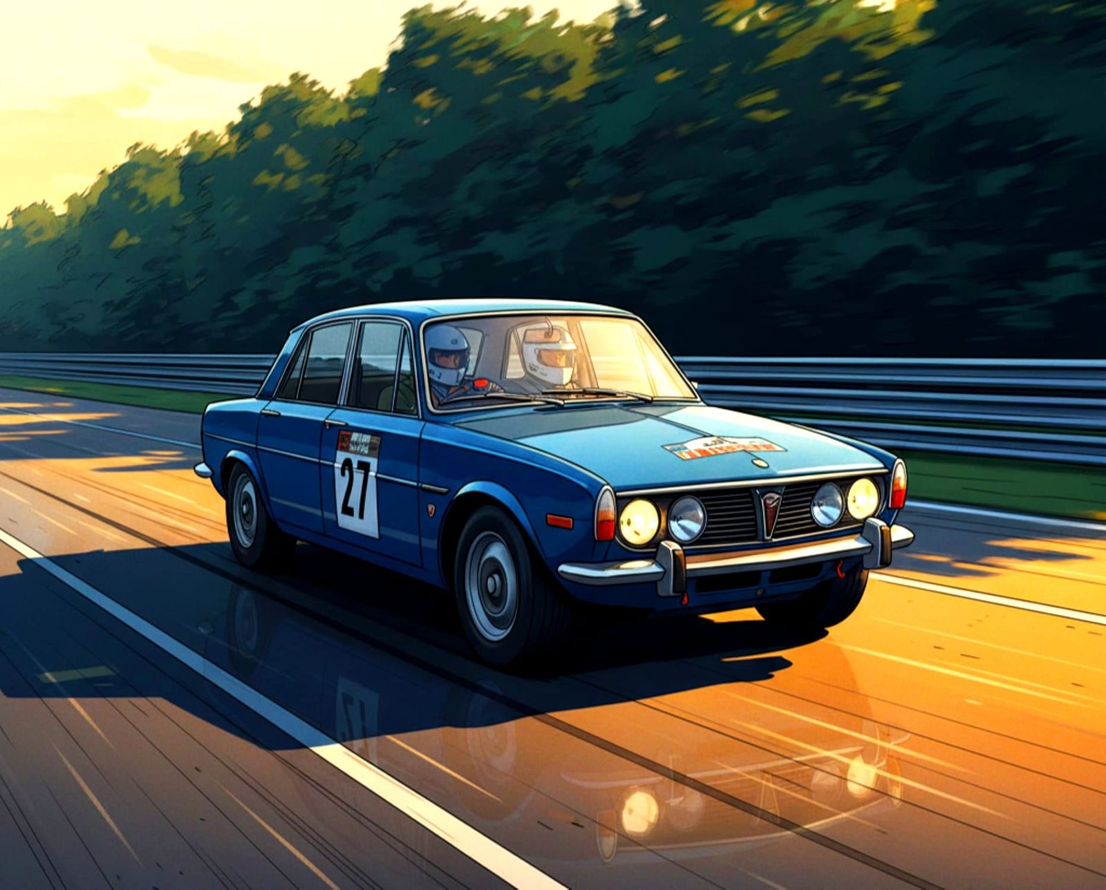 Rover P6 V8 on Track