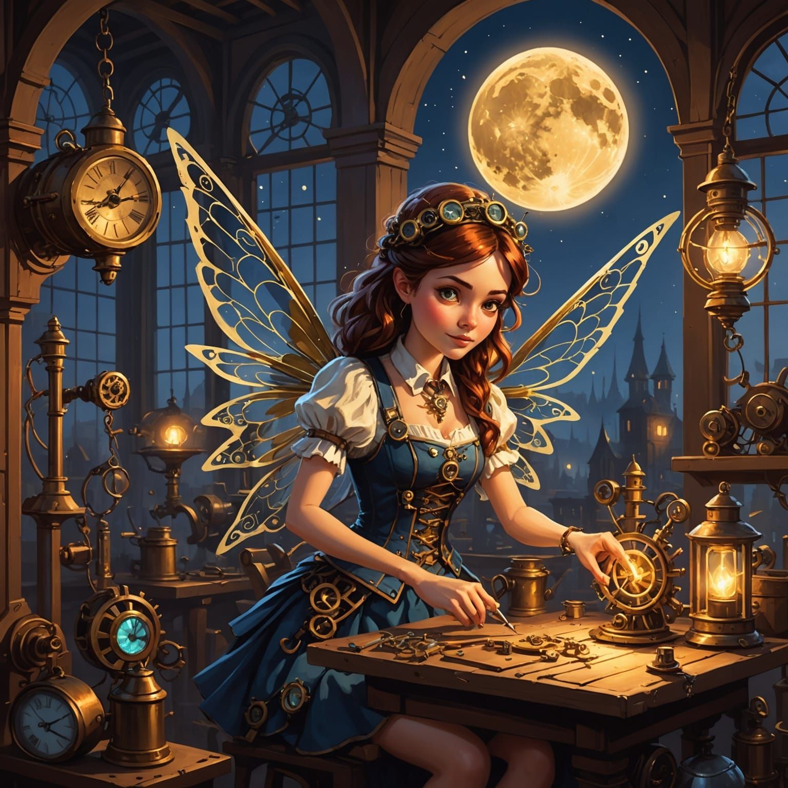 Steampunk Fairy  by @Miny Boy