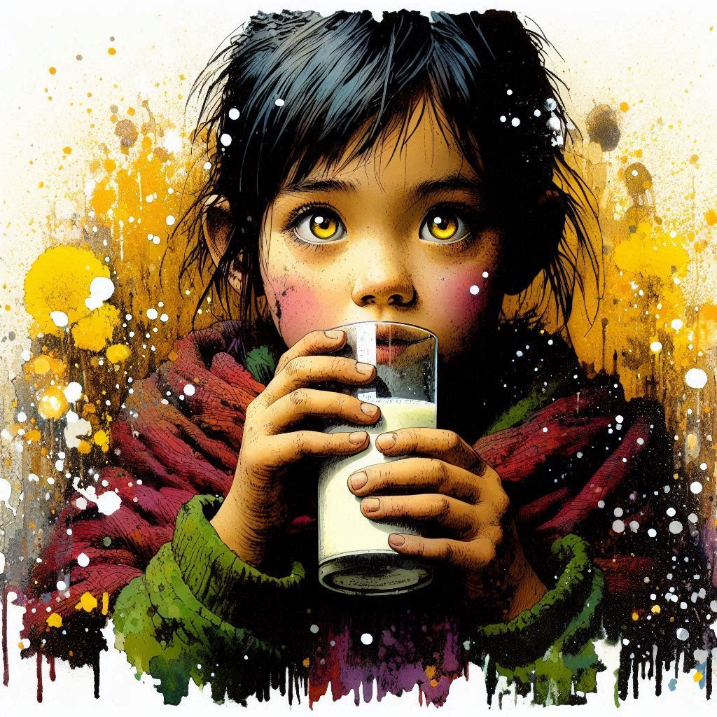 Drinking Milk 3