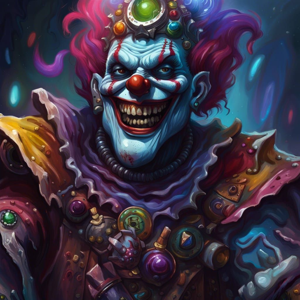 Dungeons and Dragons, Space Clown, lich, scary, art the clow...