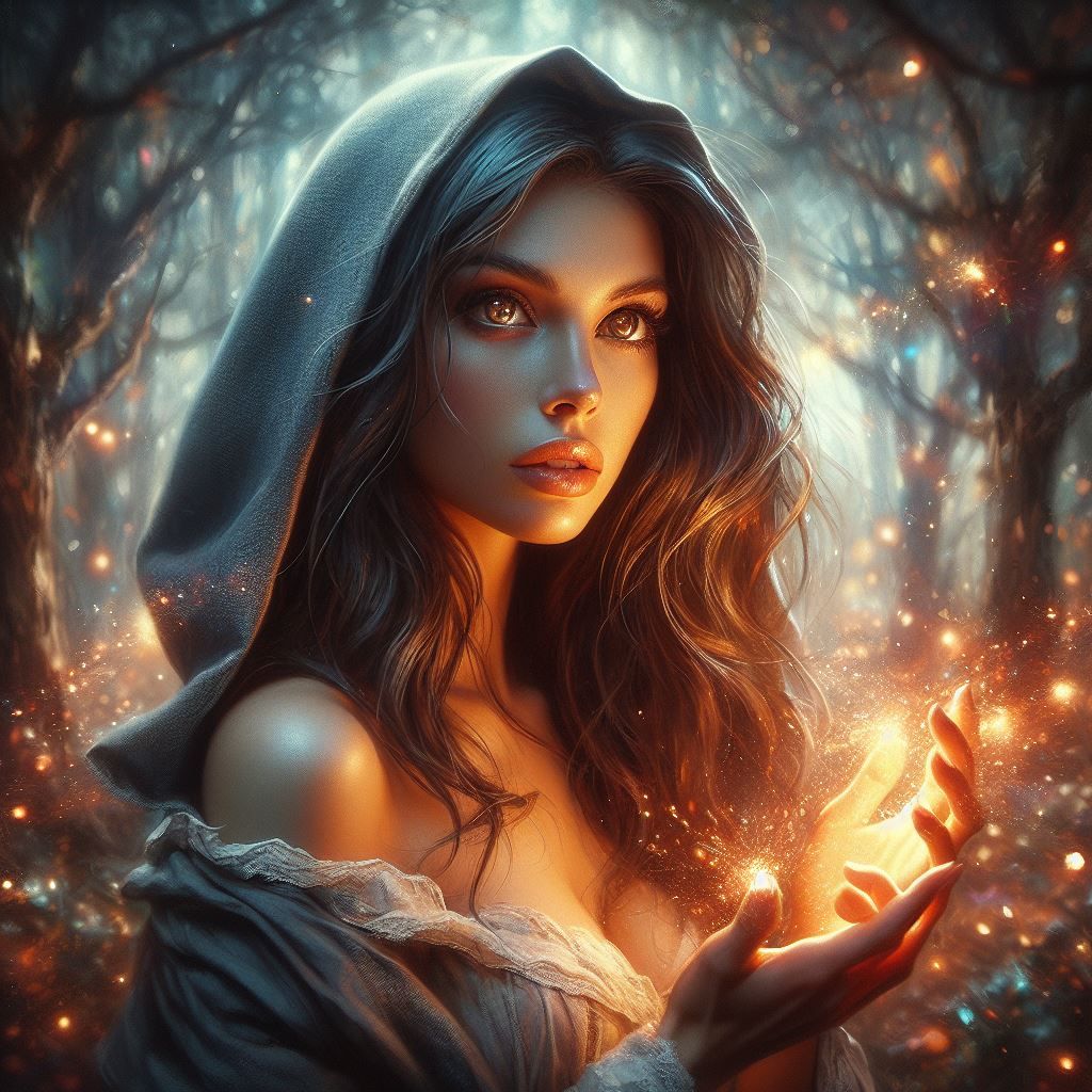 D3 Cloaked with Golden Glow in Hands