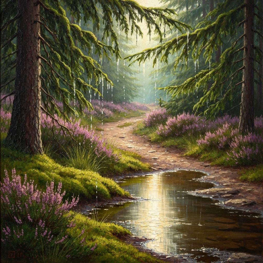 A rainy forest (1 like)  by @h7sus2