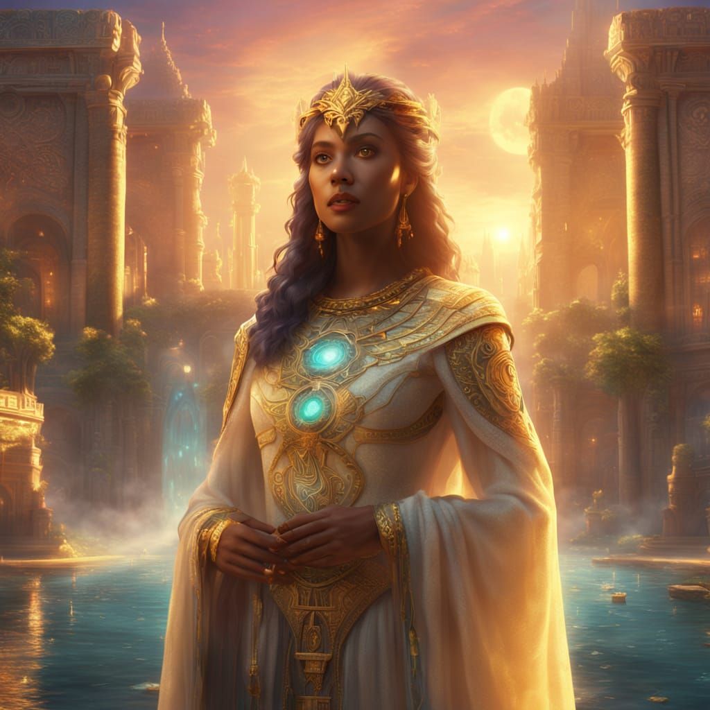 Atlantis Queen in Ethereal Fantasy Art