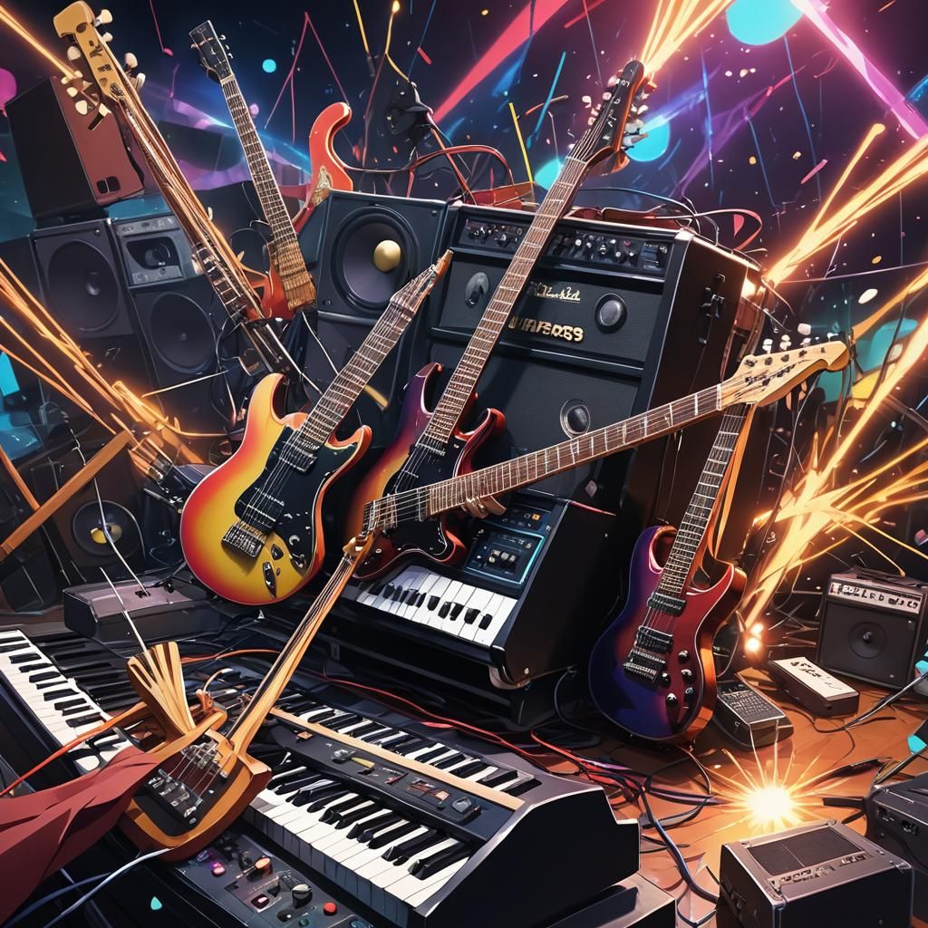 Surreal Anime Speaker Plays All Instruments