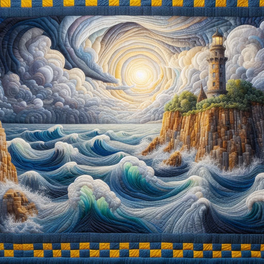 Quilted Lighthouse I