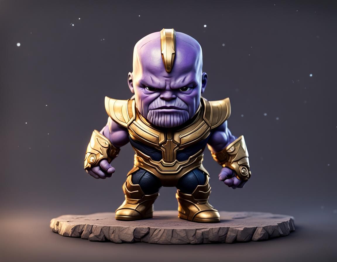 Chibi Thanos - AI Generated Artwork - NightCafe Creator