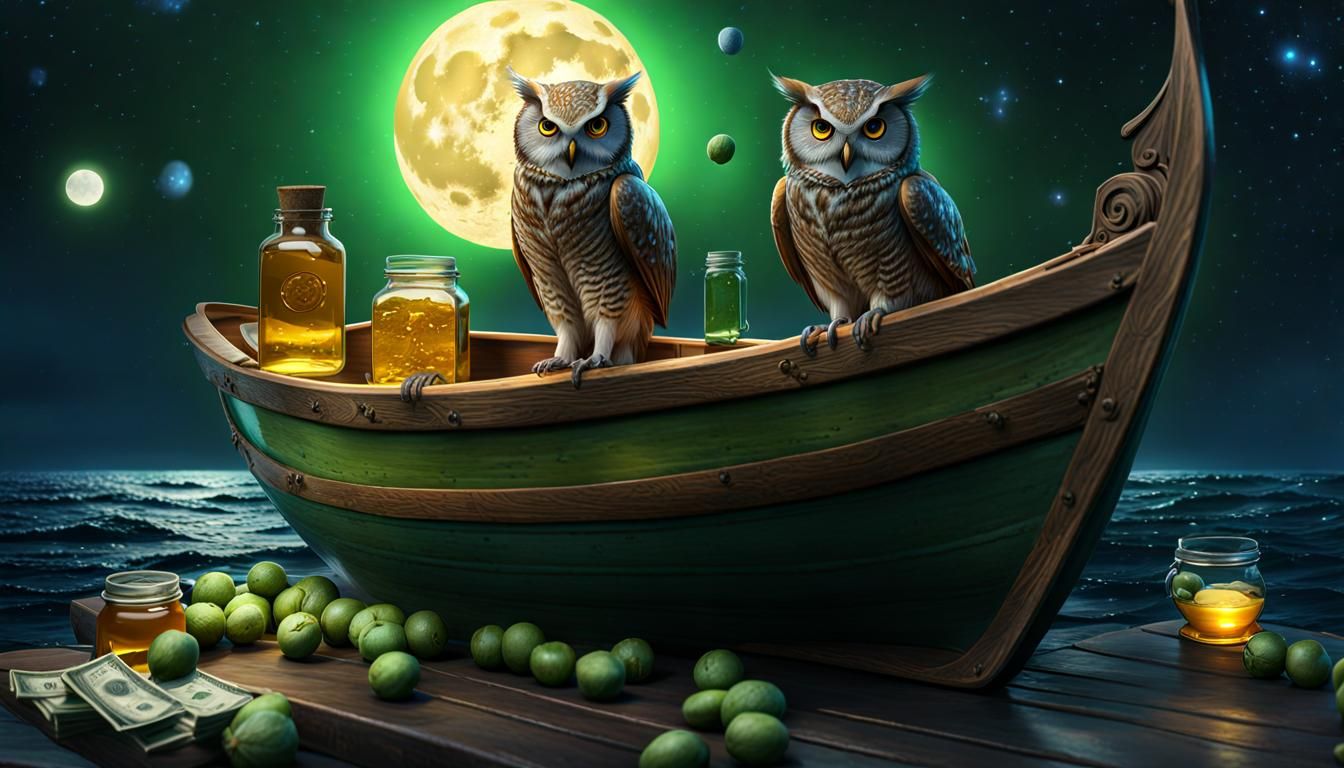 The owl and the pussycat went to sea.... but cat mysteriously drowned ...