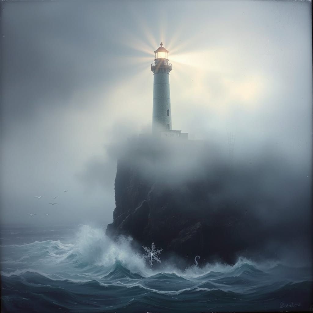  A towering lighthouse  by @V  T Owens