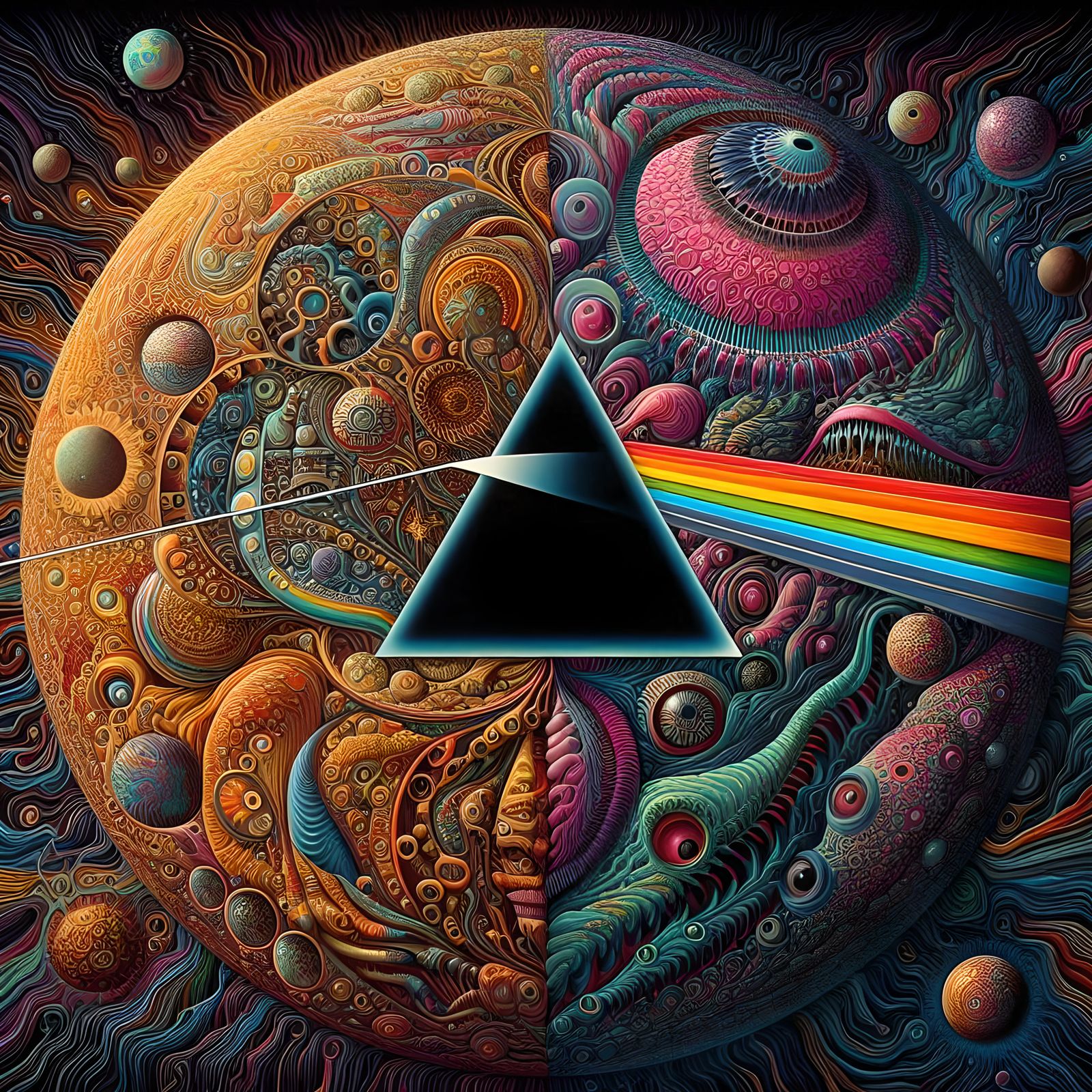 Dark Side of the Moon album cover remake