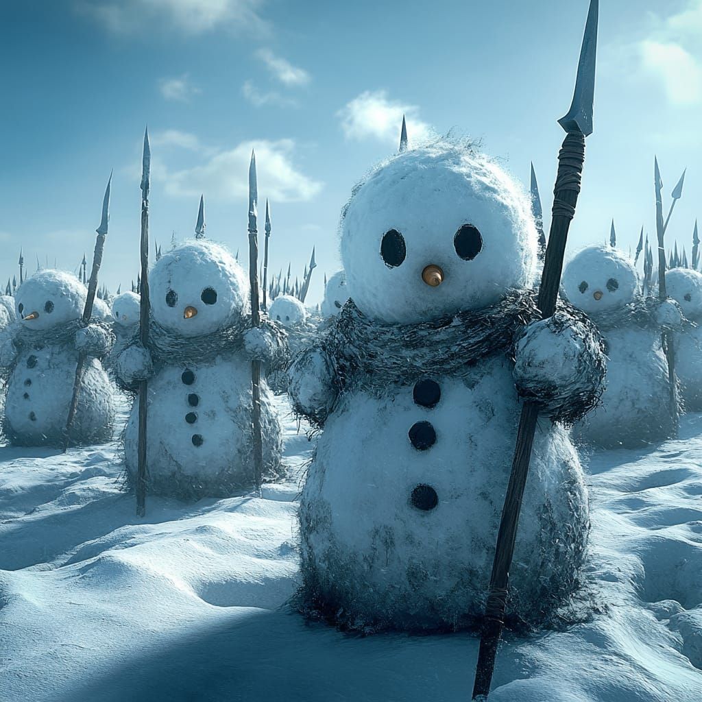 Snowmen army!
