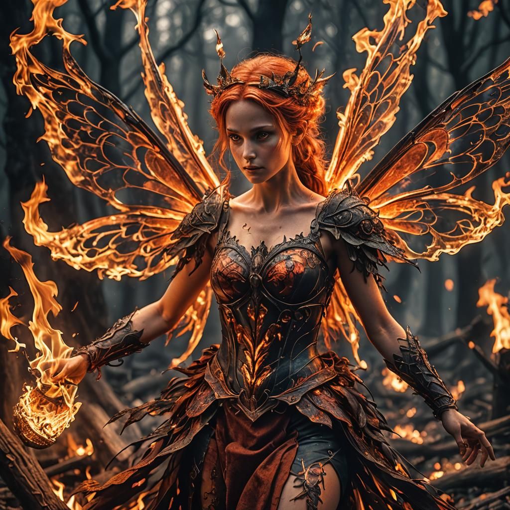 Fire fairy   by @Ana