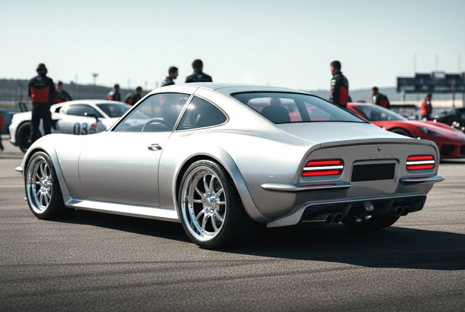 Opel GT Evo Retro-mod Coupe, rear quarter view