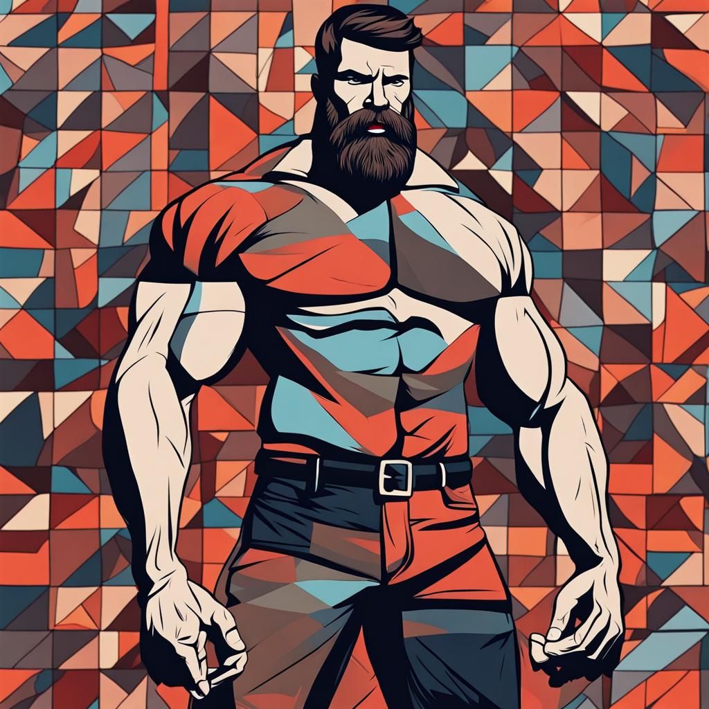 Muscle man Lumberjack