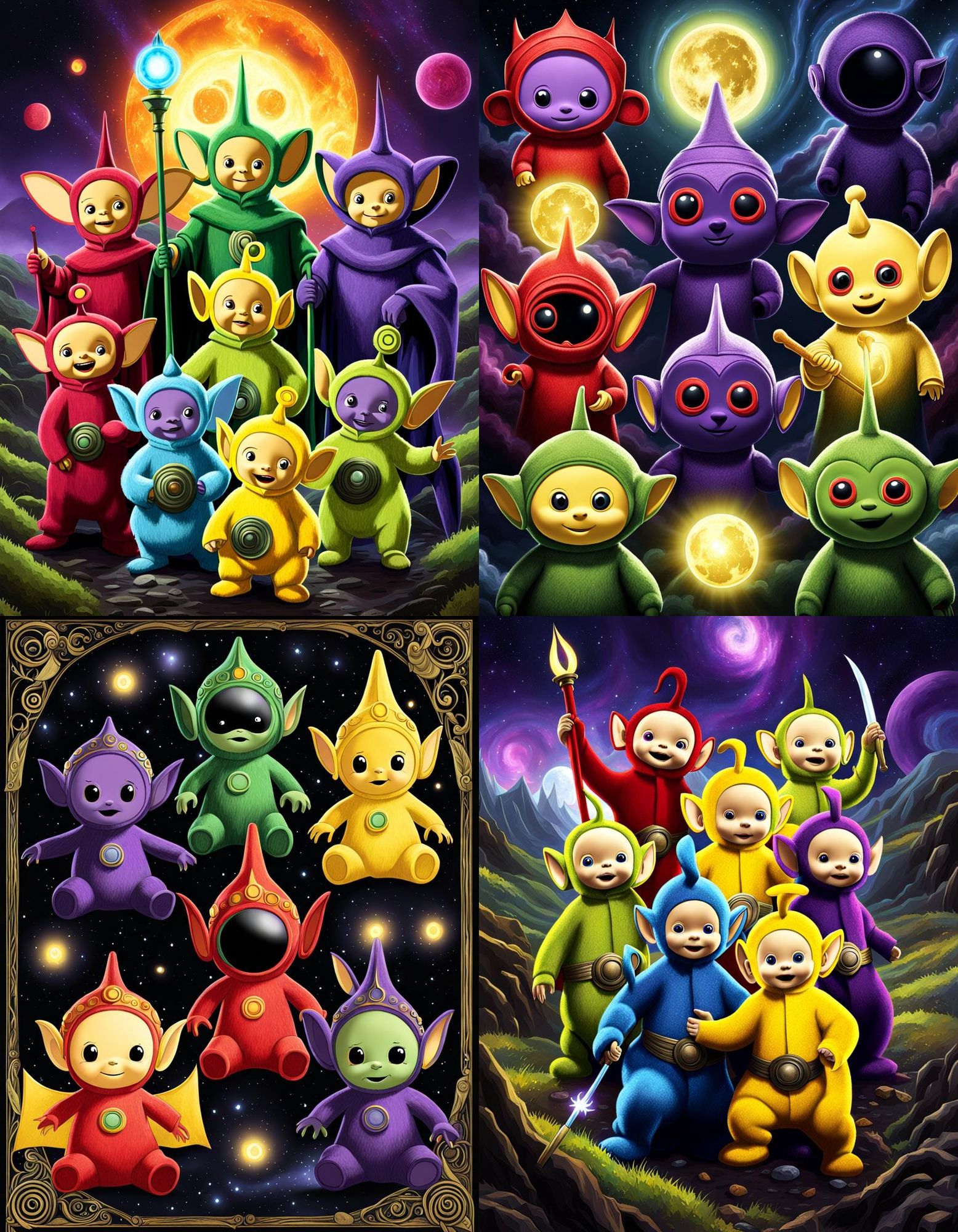 The Teletubbies As Elder Gods - AI Generated Artwork - NightCafe Creator