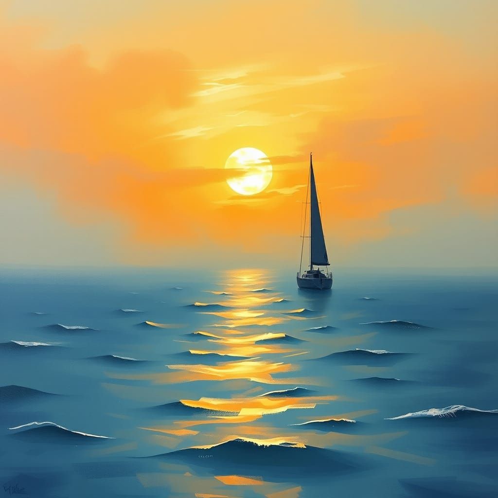 Sail on down the line 'bout a half a mile  by @Moonstruck