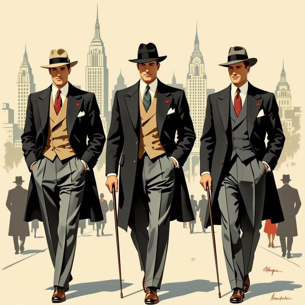 1950 men fashion  by @Gemfan