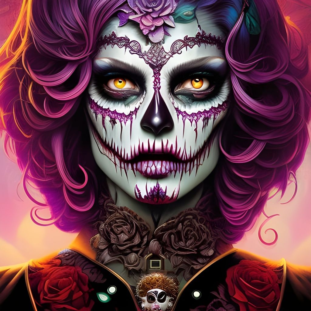 Day of the Dead  by @AhriAnni