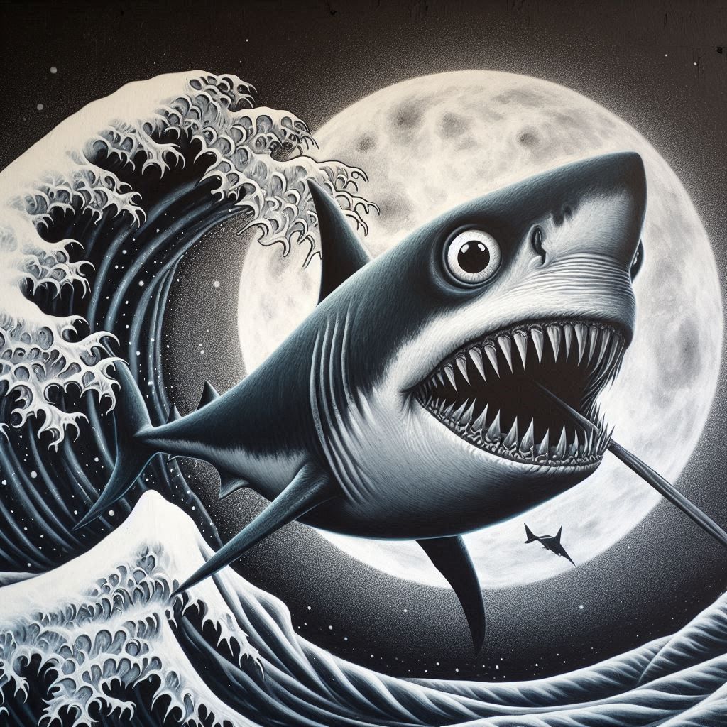 Great White - Tim Burton Style
