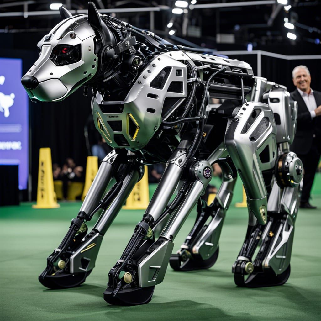 Winner of Best Breed at the 2025 Westminster Dog Show AI Generated