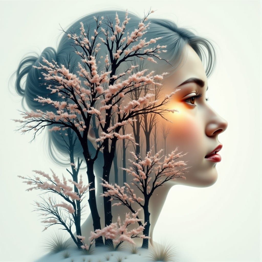  <lora:DoubleExposure:1.0> double exposure storybook