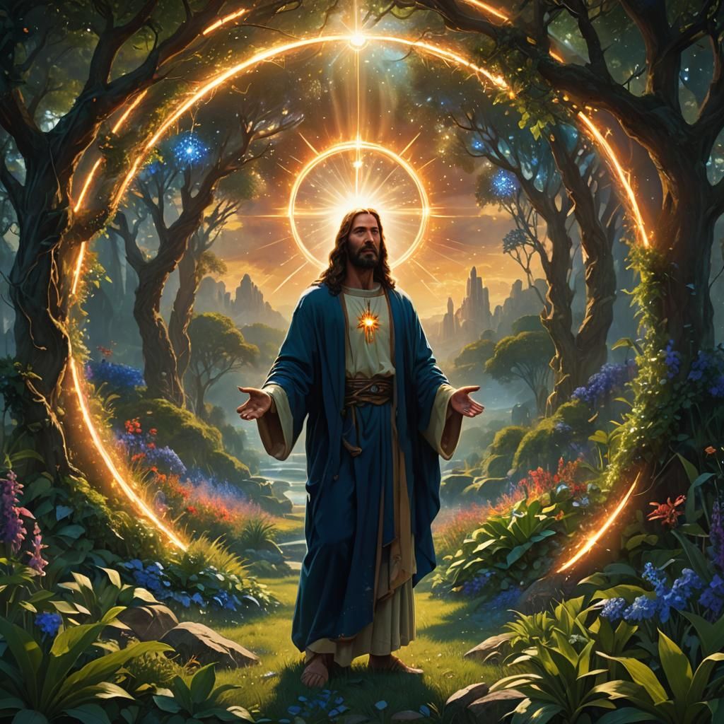 Jesus in the New Eden Garden - Paradise - 01