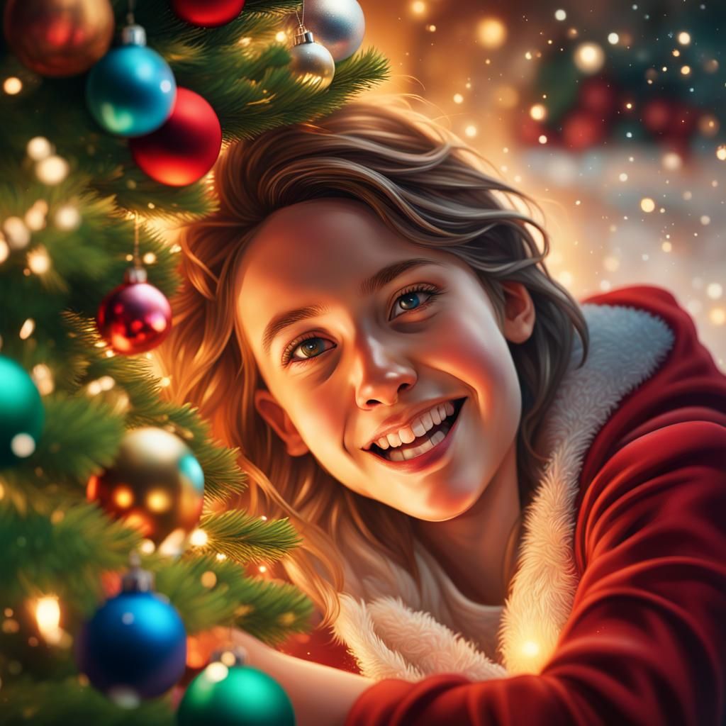 the gift of Joy in Every Gaze under the Christmas tree 