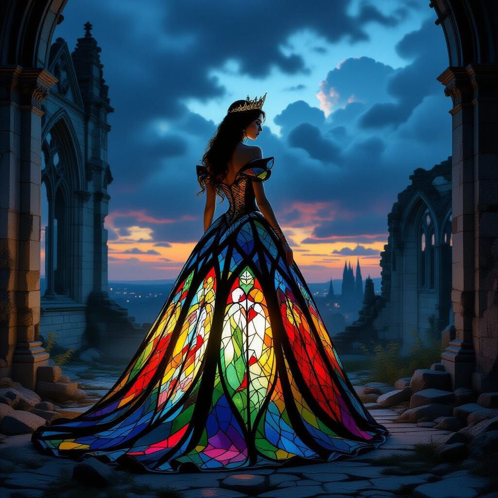 stained glass dress   by @Grumpy Zoey