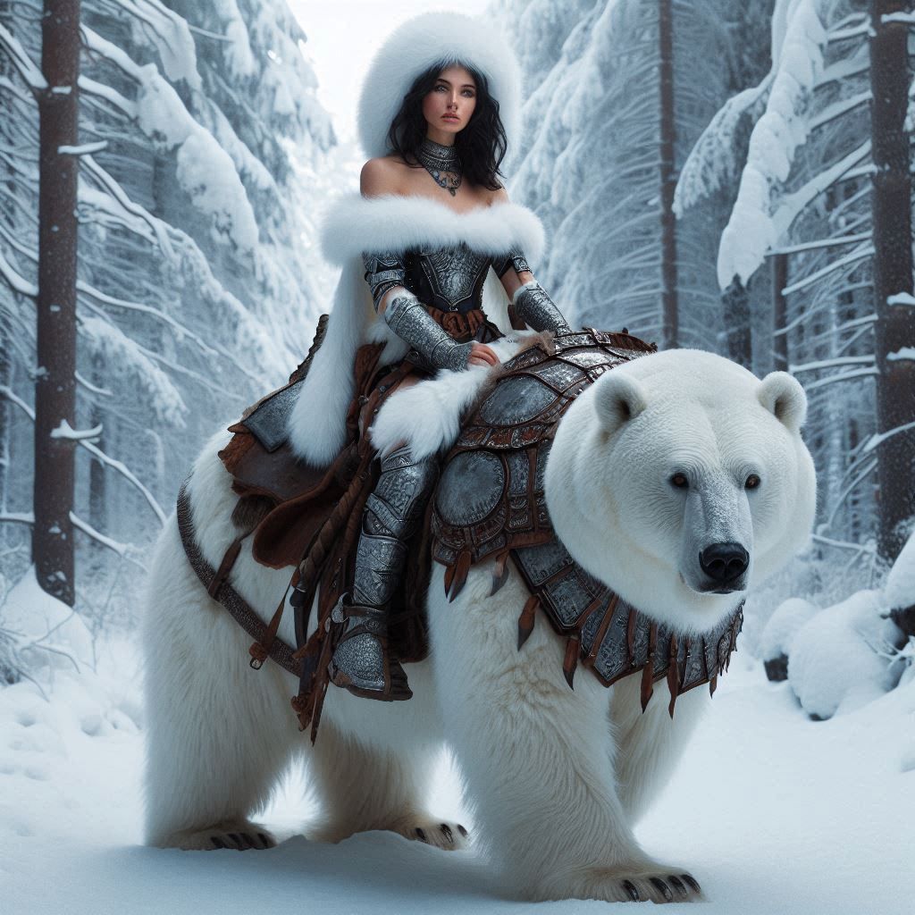 Polar Bear - Bare shoulders  by @Charli J