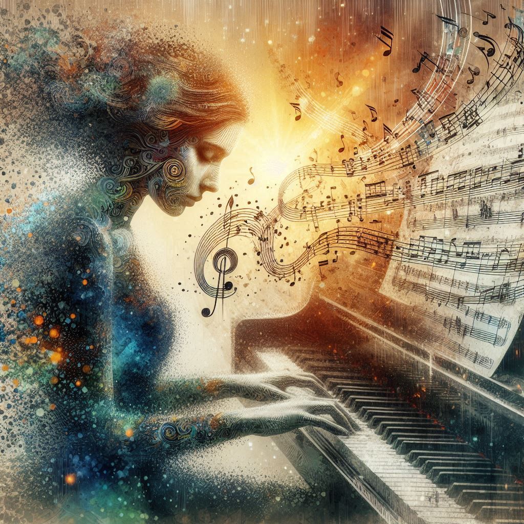 double exposure beautiful fantasy DALL-E 3 portrait landscap...