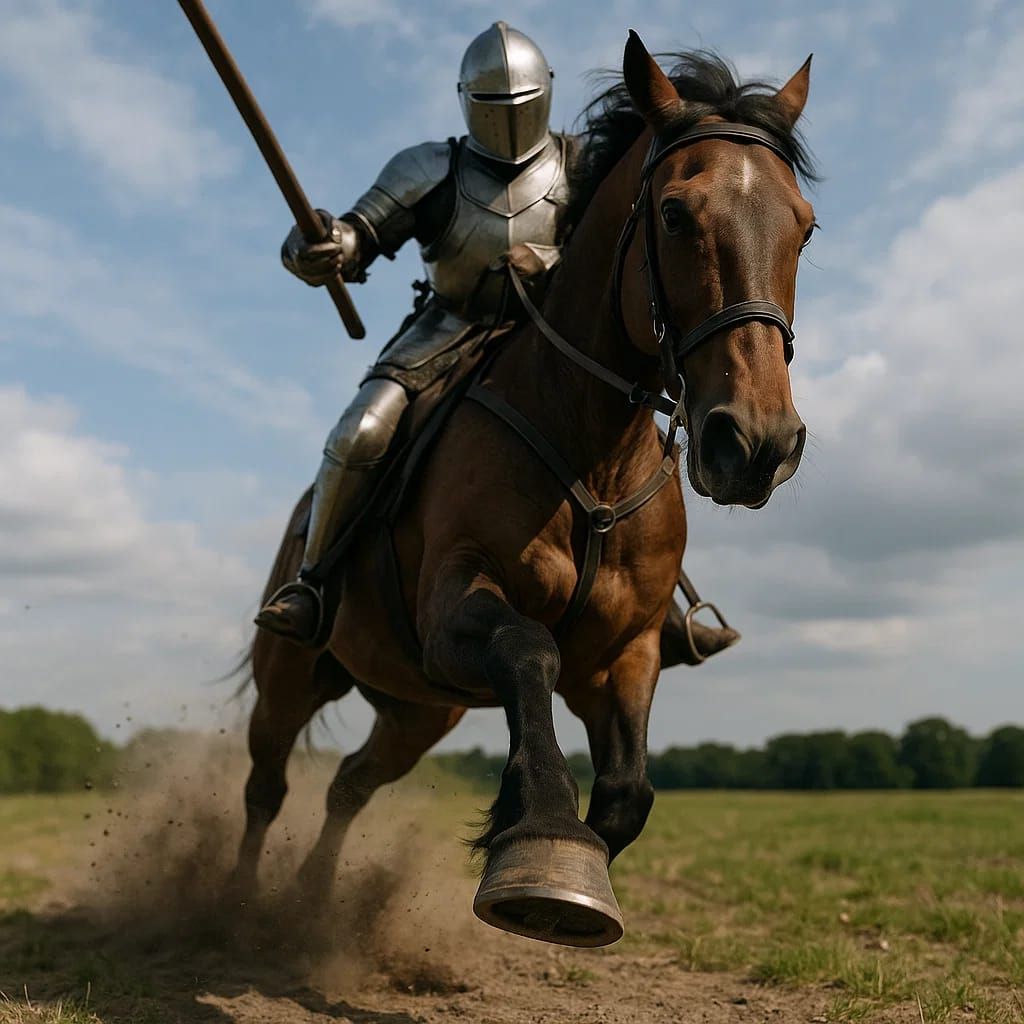 אביר על סוס ריאליסטי