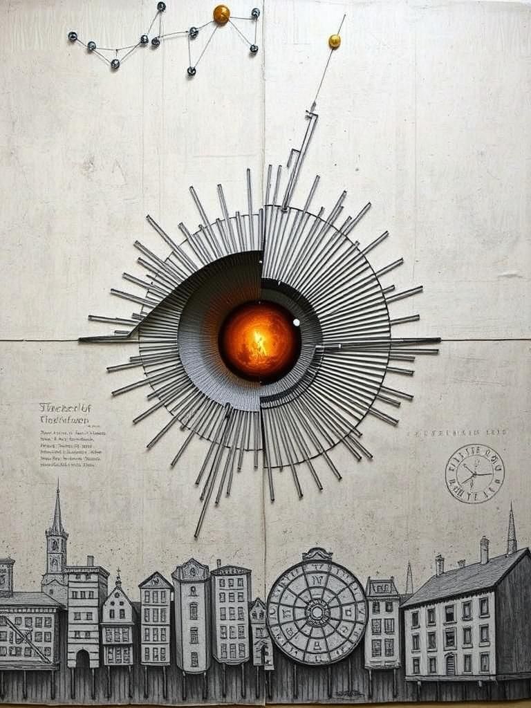 Surrealist Mixed Media Illusion Inspired by Richter and Klee