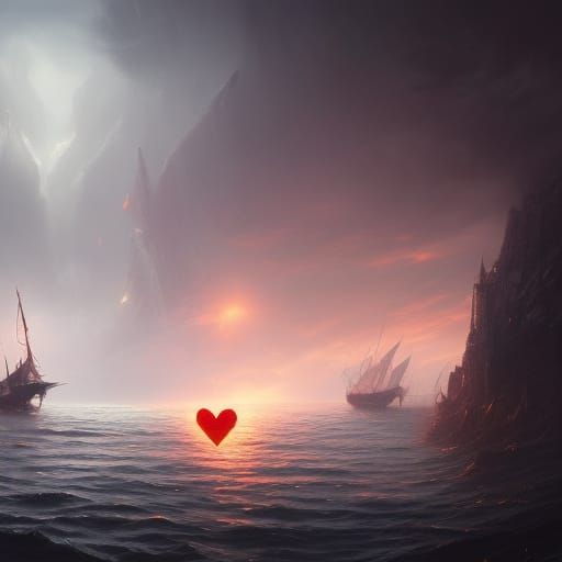 two hearts in the sea