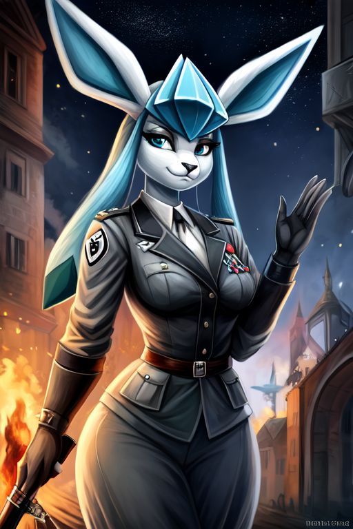 only a soldier glaceon