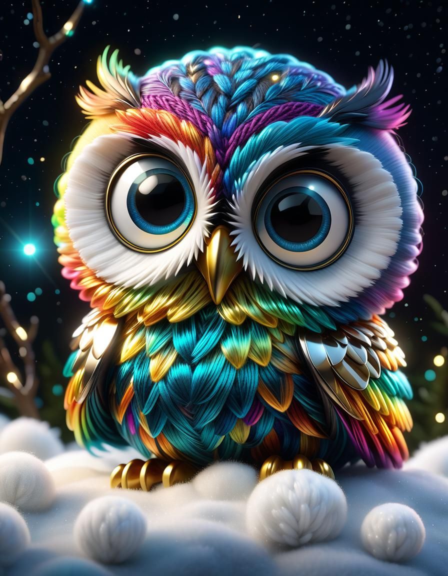 Yarn Owl AI Generated Artwork NightCafe Creator