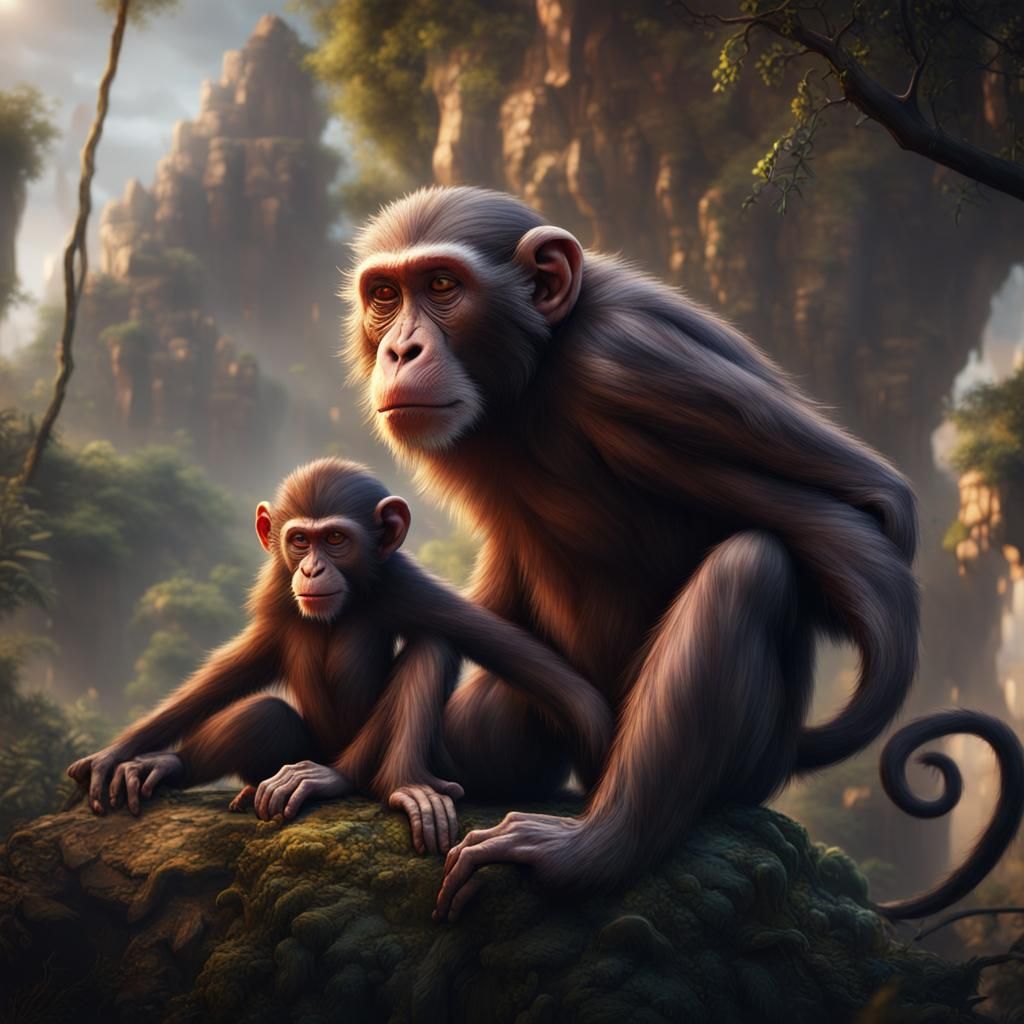 monkey - AI Generated Artwork - NightCafe Creator