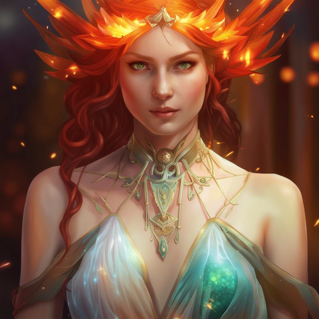 Fire Fairy AI Generated Artwork NightCafe Creator fairy-name-generator-mythical-beings-adazing