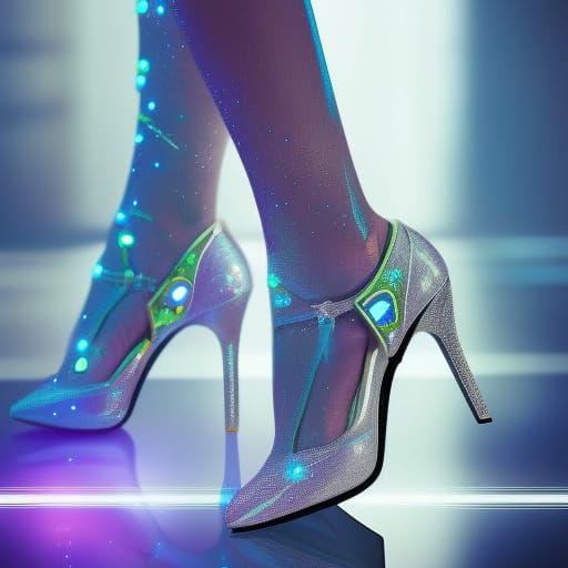 Sparkling Stiletto Heels - AI Generated Artwork - NightCafe Creator