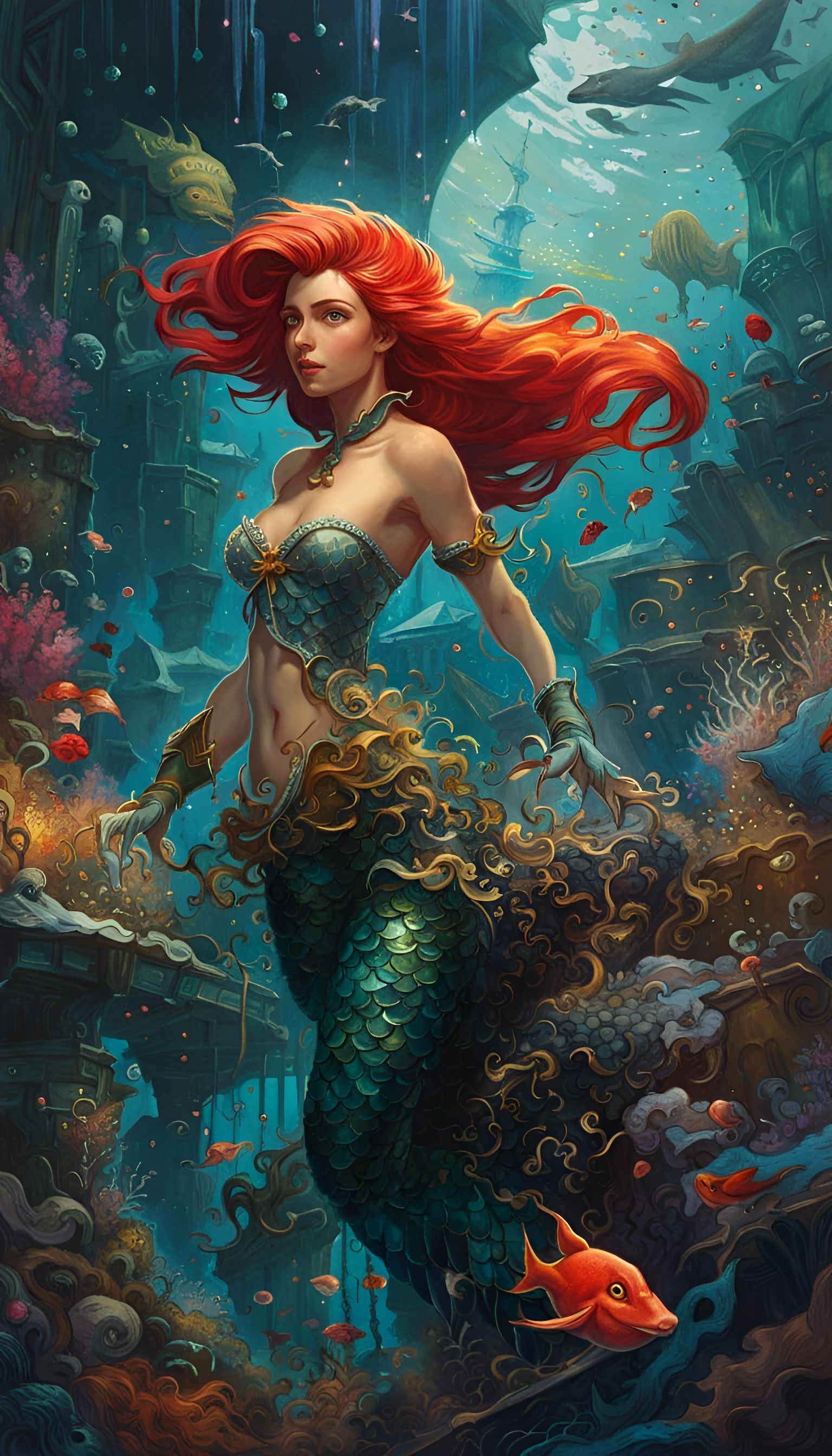 The Little Mermaid  by @scarletgenesis